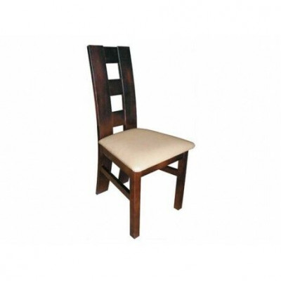 Design Lehnstuhl Sessel Holz Stoff Polster Esszimmer Leder Gastro Stuhl