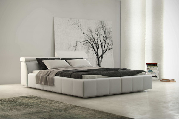 Bett Designer Polsterung Hotel Doppelbetten Multifunktion Betten 180 x 200 Neu