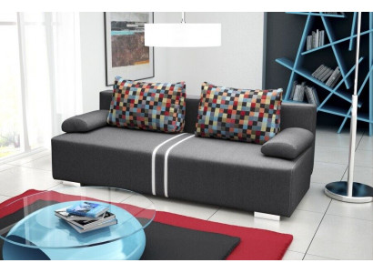 Schlafsofa 3-Sitzer mit Schlaffunktion, Bettkasten und Klappcouch - Designer Sofa