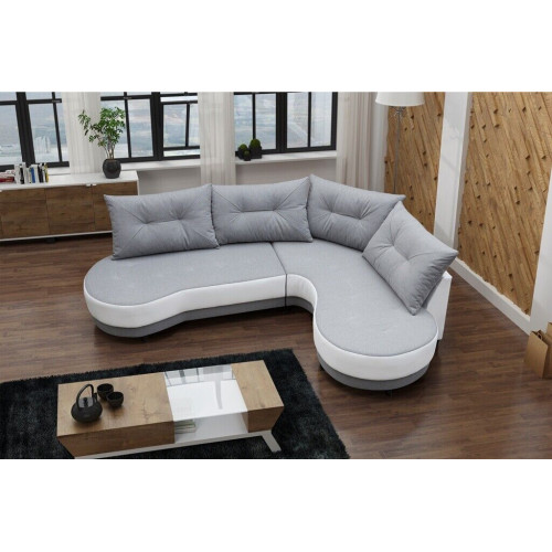 Polstersofa Loungesofa Couch Sitzgruppe Wohnzimmer mit Kissen Sofa L-Form