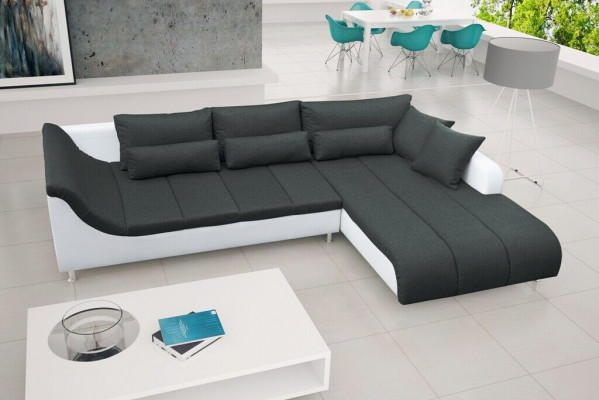 Schlafsofa Eck Sofa Couch Bettfunktion Polster Eck Schlaffunktion Neu Garnitur