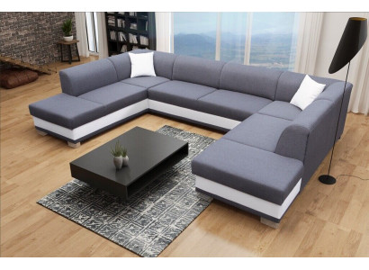 XXL Wohnlandschaft Ecksofa Couch Polster Garnitur Ecke Designer U-Form Neu Sofa