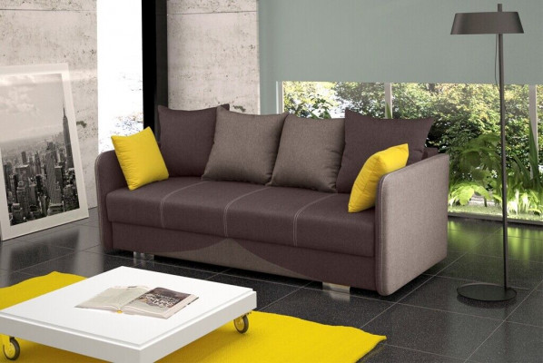 Textil Polster Stoff Garnitur Bettfunktion Schlafsofa Neu 3 Sitz Sofa Couch