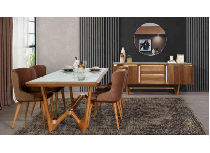 Essgruppe Tisch Tische 6tlg Garnitur Neu Esstisch 4x Stühle Stuhl Esszimmer Set