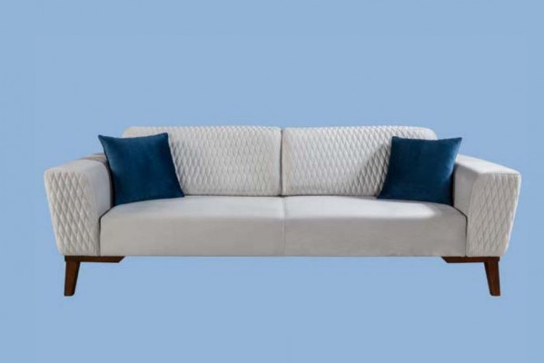 Sofagarnitur 3+3+1 Sitzer Komplette Sofa Sessel Textil Sofas Set 3tlg