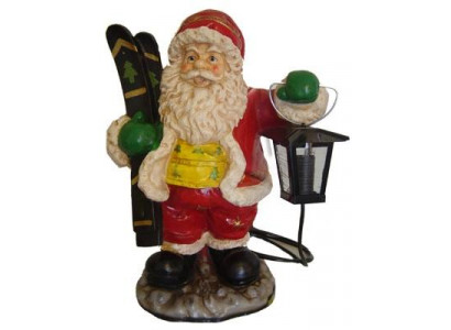 Design Weihnachts deko mit lampe Garten Statue Skulptur Figuren Skulpturen Neu