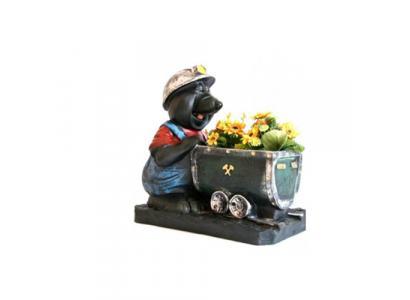 Blumentopf Maulwurf Farten Deko Figur Statue Skulptur Figur Dekoration Topf Neu