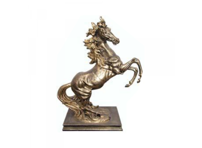 Skulptur pesare Abstrakte Kupfer Farbig Pegasus Pferd Statuen Dekoration Pferde