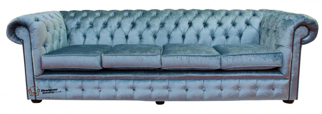 Chesterfield 5 Sitzers Klassische Luxus Barock Rokoko Sofa Couch Textil Leder