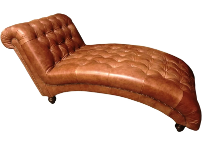 Chesterfield Braun Chaiselongue Möbel Liege Wohnzimmer Moderne Design Sofa Neu
