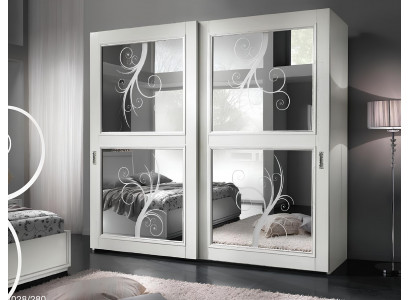 Kleiderschrank Schiebetüren Schrankwand Schränke Schrank Holz Italienische Möbel