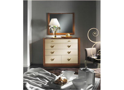 Kommode Spiegel Garnirur Konsole Kommoden Holz Schränke Konsole Italy Set 2tlg.