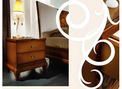Nachttisch 2 Schubladen Beistelltisch Nachtschrank Kommode Konsole Holz Design