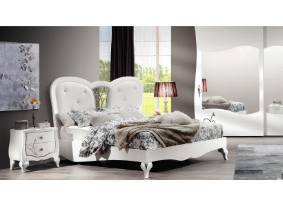 Schlafzimmer Bett Nachttisch Betten Holz Design Bettrahmen Garnitur Neu Set 3tlg