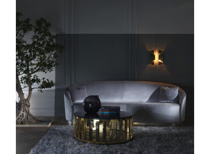 Dreisitzer Leder Sofa Couch Polster Möbel italiensche Wohnzimmer Möbel Neu