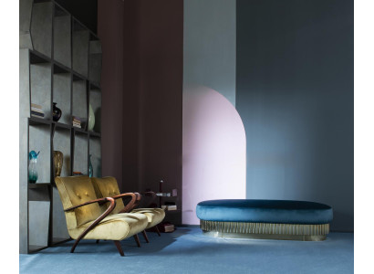 Sessel Wohnzimmer Couch Sofa Einsitzer Polster Italienische Möbel Samt Design