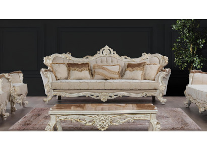 Dreisitzer Sofa 3 Sitz Sofa Sofas Barock Rokoko Sitz Stoff Stil Barock Möbel