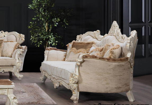 Dreisitzer Sofa 3 Sitz Sofa Sofas Barock Rokoko Sitz Stoff Stil Barock Möbel