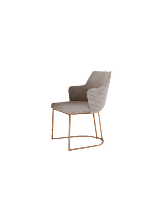 Stuhl Esszimmerstuhl Küchenstuhl Luxus Beige Moderne Tresenstuhl
