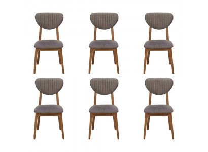 Design Stuhl Sessel Set Esszimmer 6x Stühle Garnitur Polster Design
