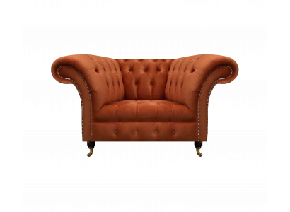 Brauner Wohnzimmer Polstersessel Stoffmöbel Designer Einsitzer Möbel