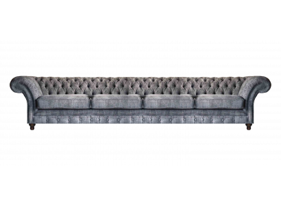 Elegantes Chesterfield Sofa Wohnzimmer Viersitzer Designer 4-Sitzer Neu