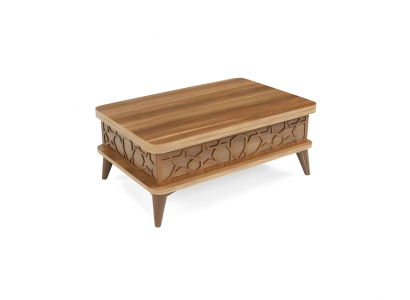 Brauner Holz Couchtisch Wohnzimmer Rechteckiger Sofatisch Holz Möbel