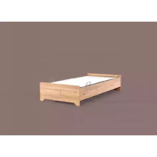 Modernes Kinderbett Braun Stoff Bett Kinderzimmer Neuheit 100x200cm