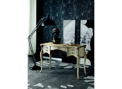 Luxus Schreibtisch Konsolen Luxus Tisch Büro Möbel Barock Gold Echtholz