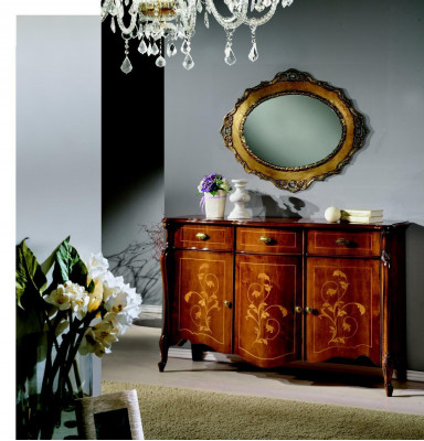 Design Möbel Stil Barock Kommode Schrank Braun Design Luxus Holz