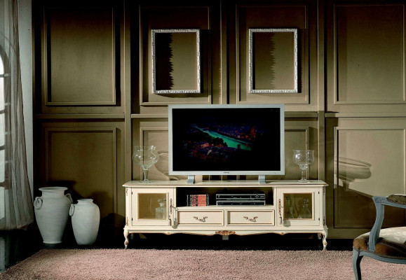 Sideboard tv Lowboard rtv Schrank Tisch Wohnzimmer Holz Möbel Barock Stil Neu