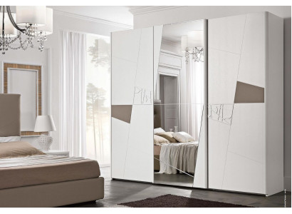 Kleiderschrank Schrank Luxus Schwebetüren Design Schränke Kleider Holz Möbel Neu