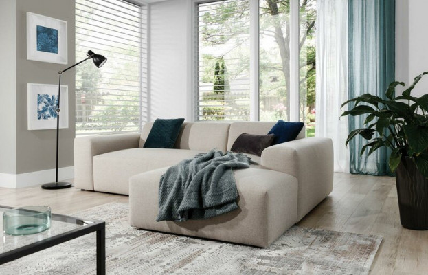 Ecksofa Sofa Couch Polster Wohnlandschaft Textil Eck Sofas Garnitur