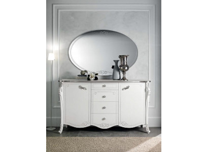 Ovaler Wandspiegel im eleganten Art-Deco-Stil für das Wohnzimmer
