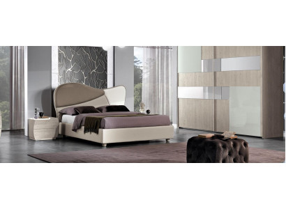 Möbel Modern Luxus Betten Neu Bett Textil 2x Nachttisch 3 tlg. Schlafzimmer Set