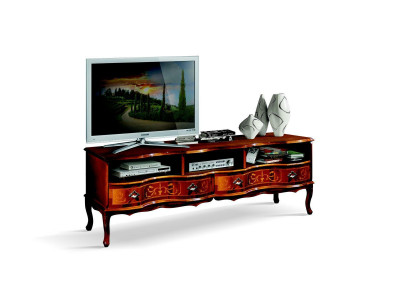 Italienische Holz Möbel Sideboard tv Lowboard Lang rtv Schrank Luxus Wohnzimmer Neu