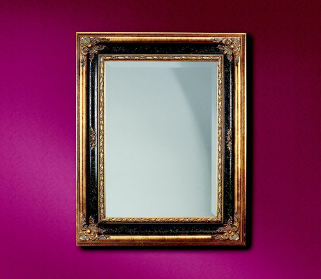 Klassischer Designer Spiegel Wandspiegel Barock Rokoko 96x133cm Holz Rahmen Neu