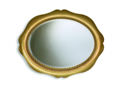 Klassischer Wandspiegel Holzrahmen Spiegel Möbel Barock 100*80 Glas Rahmen Wand