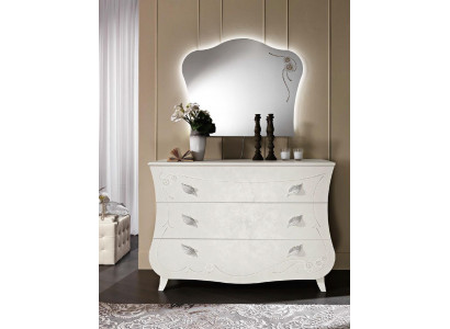 Kommoden Italienische Möbel Massiv Spiegel 2tlg Kommode Sideboard Schrank Holz