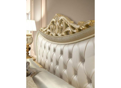 Doppelbett Bett Luxus Betten Holz Bettgestelle Bettrahmen Beige Design Modern