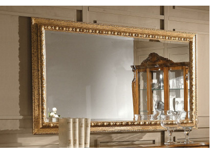 Gold Spiegel Design luxus xxl Wandspiegel Holz Rahmen Barock Stil Italien Neu