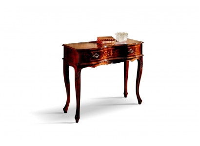 Holz Italienische Möbel Konsolentisch Braun Möbel Stil Barock Design Konsolen
