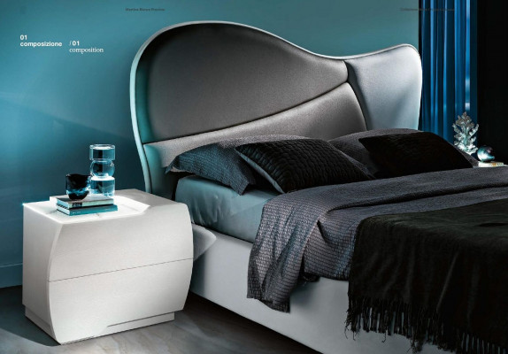 Luxus Doppel Bettgestelle Bett Weiß Doppelbett Leder Holz Modern Design Neu