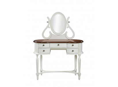 Kommode Schminktisch mit Wandpiegel Friseur Konsolen Tische Schlafzimmer Tisch