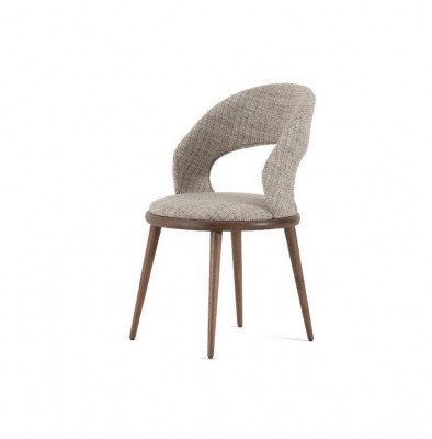 Esszimmer Stühl Holz Textil Luxus Polster Möbel Stil Modern grau
