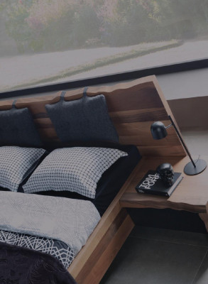 Schlafzimmer Garnitur Bett 2x Nachttisch Set Möbel Neu 3tlg. Neu braun