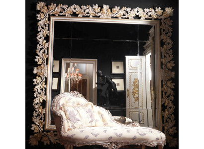 Handgefertigter Wandspiegel Spiegel Rahmen geschnitzter Rahmen Gold klassisch