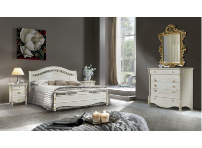 Schlafzimmer 5 tlg. Set Bett 2x Nachttisch Konsole Betten Doppel Hotel Polster