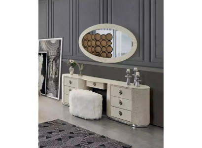 Schminktisch Set Konsole Spiegel Schlafzimmer Möbel Design Hocker Set Neu