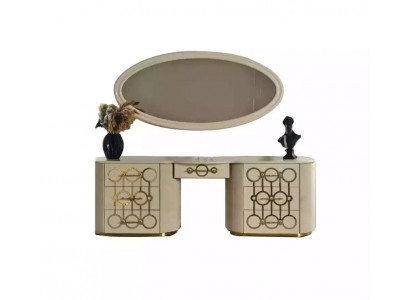 Designer-Set aus Schminktisch und Spiegel für das Schlafzimmer im modernen Stil